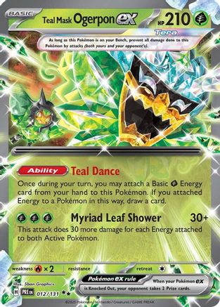 Teal Mask Ogerpon ex (012/131) - SPE  - Double Rare - Holofoil