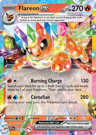 Flareon ex (014/131) - SPE  - Double Rare - Holofoil