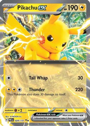 Pikachu ex (028/131) - SPE  - Double Rare - Holofoil