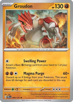 Groudon (049/131) - SPE  - Rare - Holofoil