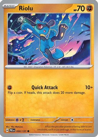 Riolu (050/131) - SPE  - Common - Reverse Holofoil