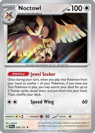Noctowl (078/131) - SPE  - Rare - Holofoil