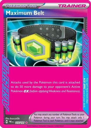 Maximum Belt (117/131) - SPE  - ACE SPEC Rare - Holofoil