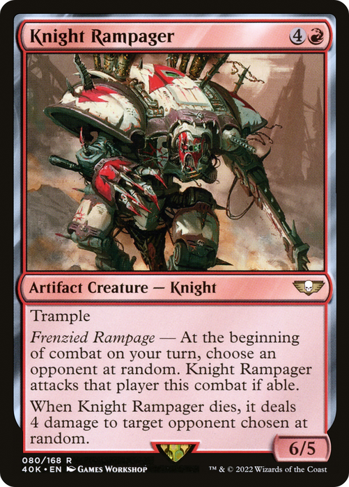 Knight Rampager (40K-080) - rare