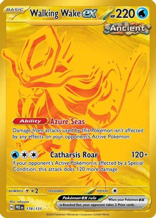 Walking Wake ex (178/131) - SPE  - Hyper Rare - Holofoil