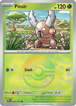 Pinsir (Poke Ball Pattern) (003/131) - SPE  - Common - Holofoil