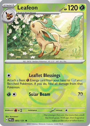 Leafeon (Poke Ball Pattern) (005/131) - SPE  - Rare - Holofoil