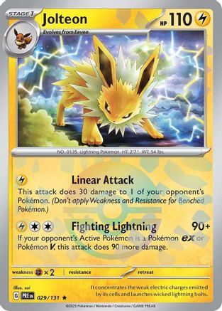 Jolteon (Poke Ball Pattern) (029/131) - SPE  - Rare - Holofoil