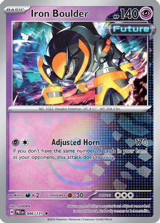 Iron Boulder (Poke Ball Pattern) (046/131) - SPE  - Rare - Holofoil
