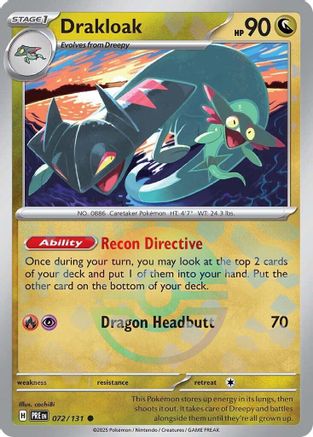 Drakloak (Poke Ball Pattern) (072/131) - SPE  - Common - Holofoil