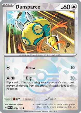 Dunsparce (Poke Ball Pattern) (079/131) - SPE  - Common - Holofoil