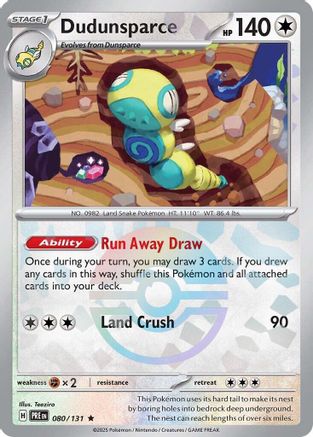 Dudunsparce (Poke Ball Pattern) (080/131) - SPE  - Rare - Holofoil