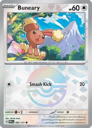 Buneary (Poke Ball Pattern) (083/131) - SPE  - Common - Holofoil