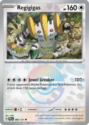Regigigas (Poke Ball Pattern) (086/131) - SPE  - Uncommon - Holofoil