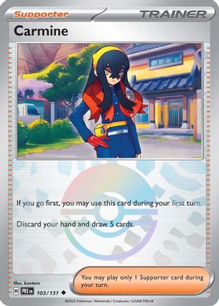Carmine (Poke Ball Pattern) (103/131) - SPE  - Uncommon - Holofoil