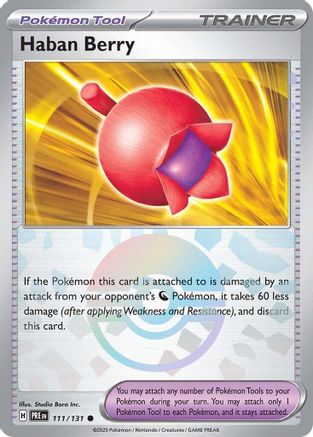 Haban Berry (Poke Ball Pattern) (111/131) - SPE  - Common - Holofoil