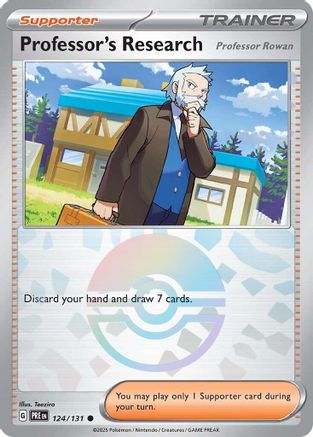 Professor's Research [Professor Rowan] (Poke Ball Pattern) (124/131) - SPE  - Common - Holofoil