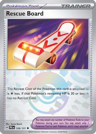 Rescue Board (Poke Ball Pattern) (126/131) - SPE  - Uncommon - Holofoil