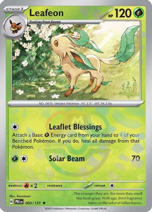 Leafeon (Master Ball Pattern) (005/131) - SPE  - Rare - Holofoil