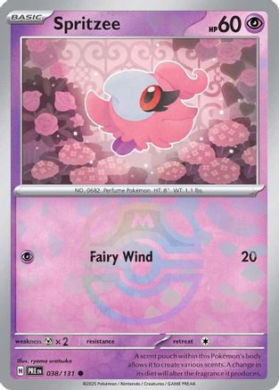 Spritzee (Master Ball Pattern) (038/131) - SPE  - Common - Holofoil