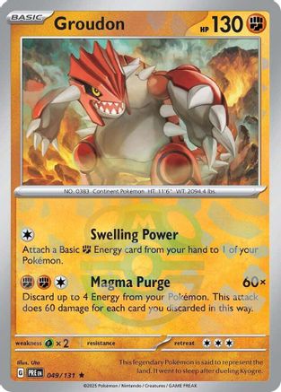 Groudon (Master Ball Pattern) (049/131) - SPE  - Rare - Holofoil