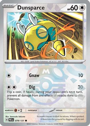 Dunsparce (Master Ball Pattern) (079/131) - SPE  - Common - Holofoil