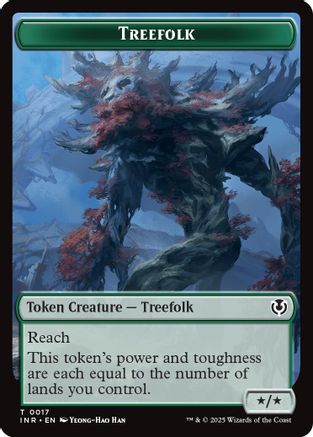 Treefolk // Emblem - Wrenn and Seven Double-Sided Token (INR-17 // 27) - token - Foil