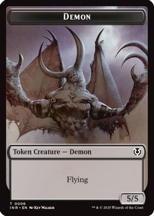 Demon // Human Cleric Double-Sided Token (INR-6 // 19) - token