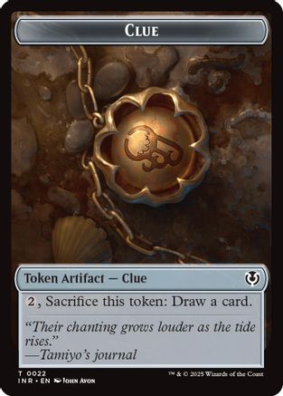 Clue // Eldrazi Horror Double-Sided Token (INR-22 // 1) - token - Foil