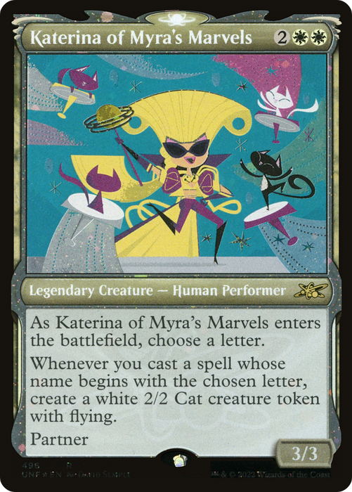 Katerina of Myra's Marvels (UNF-496) - rare: (Showcase) - Foil