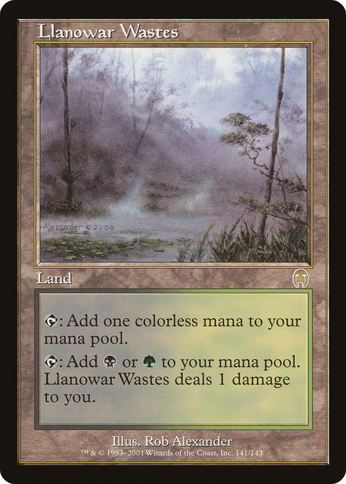 Llanowar Wastes (APC-141) - rare