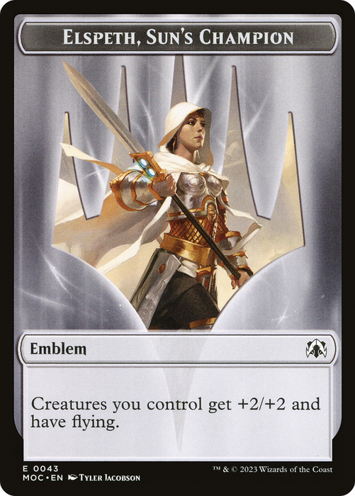 Elspeth, Sun's Champion Emblem (TMOC-043) - common