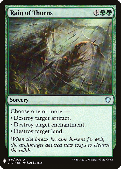 Rain of Thorns (LIST-C17-156) - uncommon