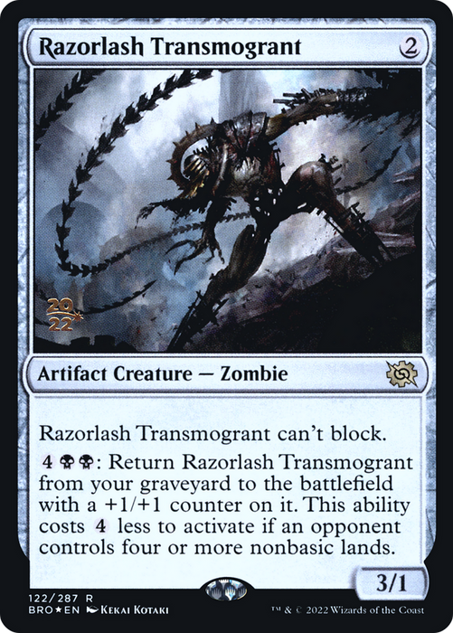Razorlash Transmogrant (PRE-122S) - rare - Foil