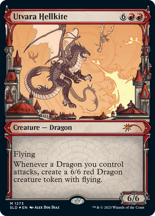 Utvara Hellkite (SLD-1273) - mythic: (Showcase) - Foil