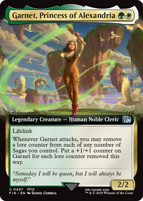 Garnet, Princess of Alexandria (FIN-487) - uncommon: (Extended Art) - Foil