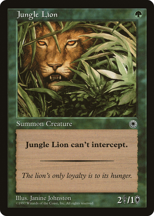Jungle Lion (POR-171) - common