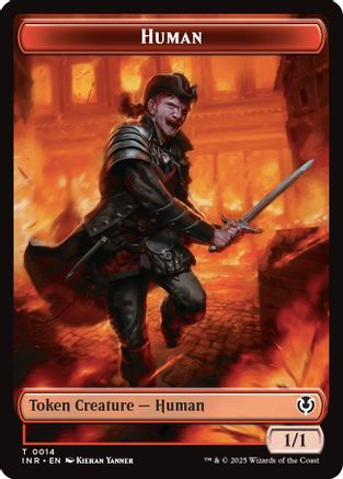 Human (0014) // Emblem - Chandra, Dressed to Kill Double-Sided Token (INR-14 // 24) - token