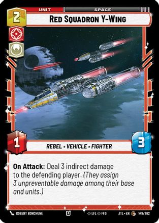 Red Squadron Y-Wing (149/262) - JTL - Common