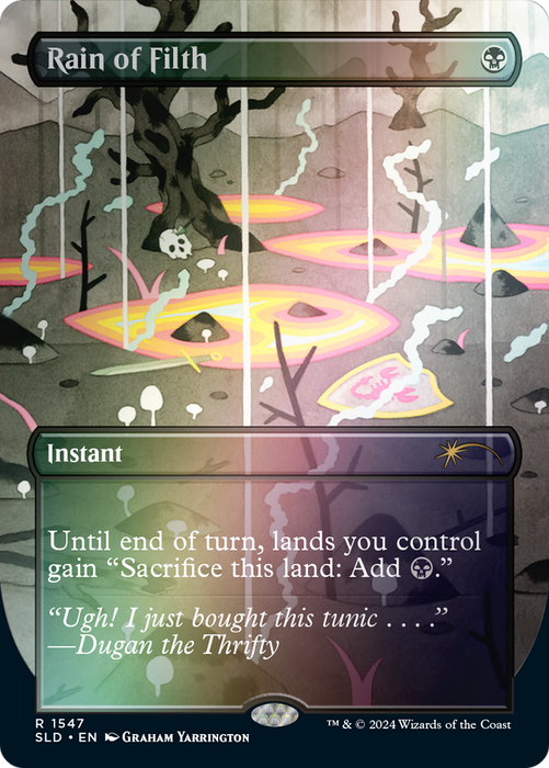 Rain of Filth (SLD-1547★) - rare (Borderless) - Foil