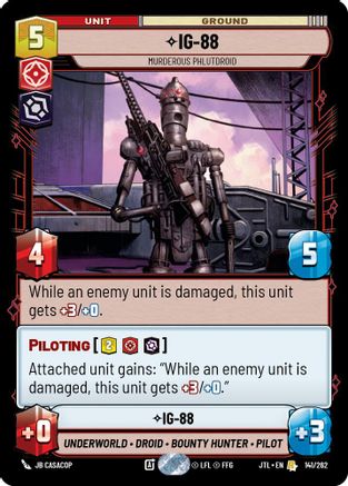IG-88 - Murderous Phlutdroid (141/262) - JTL - Rare