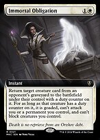 Immortal Obligation (MKC-321) - rare: (Extended Art)