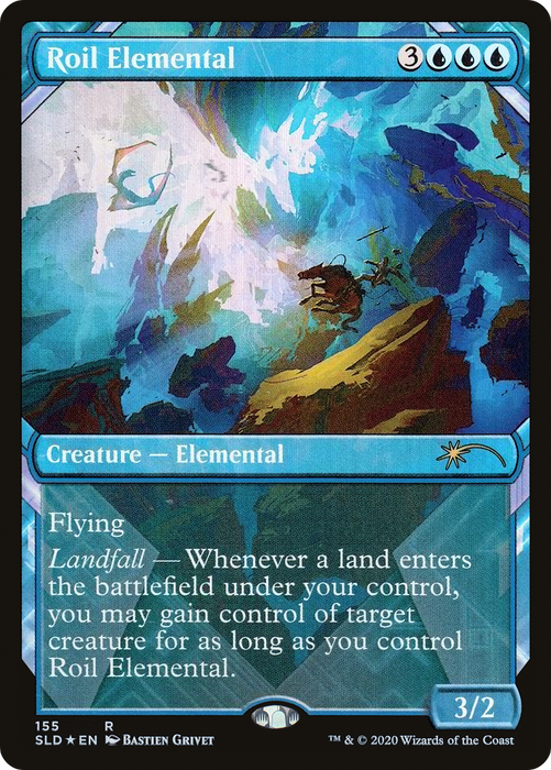 Roil Elemental (SLD-155) - rare: (Showcase) - Foil