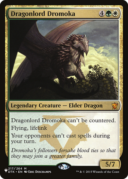 Dragonlord Dromoka (LIST-DTK-217) - mythic