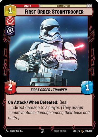 First Order Stormtrooper (132/262) - JTL - Common