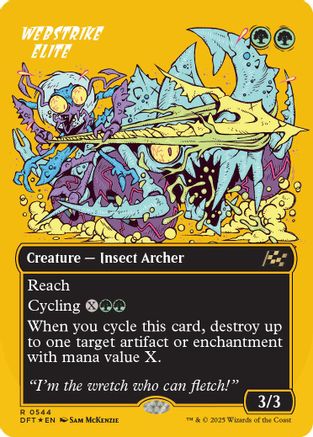 Webstrike Elite (Borderless) (First-Place Foil) (DFT-455) - rare - Foil