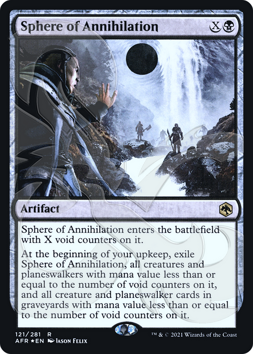 Sphere of Annihilation (AFR&-121A) - rare - Foil