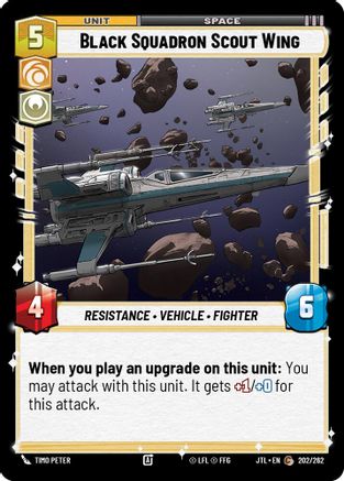 Black Squadron Scout Wing (202/262) - JTL - Common