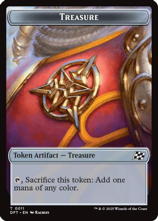 Treasure // Pilot Double-Sided Token (DFT-11 // 1) - token - Foil