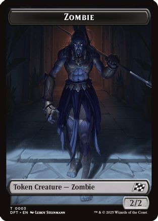 Zombie (0003) // Pilot Double-Sided Token (DFT-3 // 1) - token - Foil